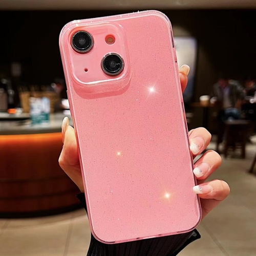 

For iPhone 15 Jelly Glitter Solid Color TPU Phone Case(Pink)