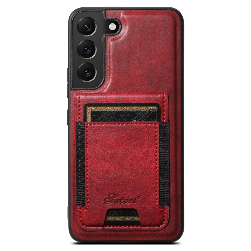 

For Samsung Galaxy S24+ 5G Suteni H17 Oil Eax Leather Detachable Wallet Phone Case(Red)