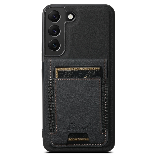 

For Samsung Galaxy S24 5G Suteni H17 Litchi Texture Leather Detachable Wallet Phone Case(Black)