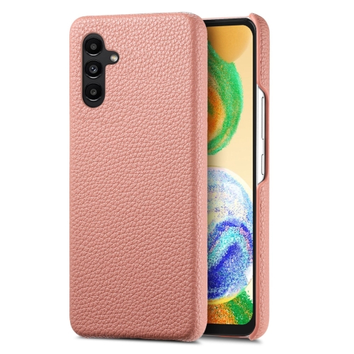 

For Samsung Galaxy A04s Litchi Oil Edge Leather Back Phone Case(Pink)