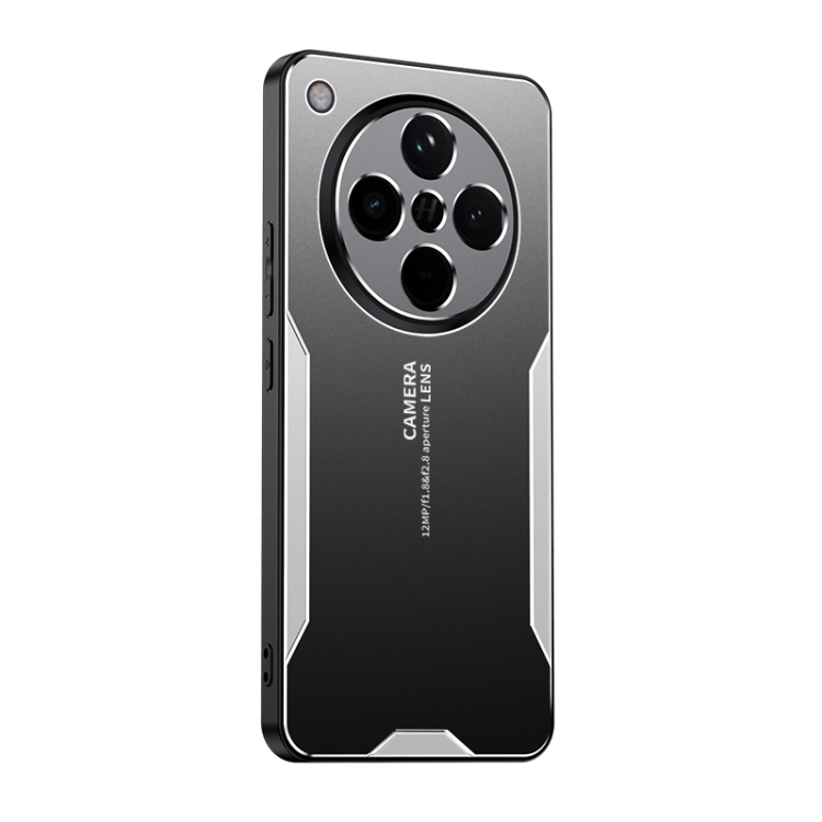 

For OPPO Find X8 Blade Series TPU Hybrid Metal Phone Case(Silver)