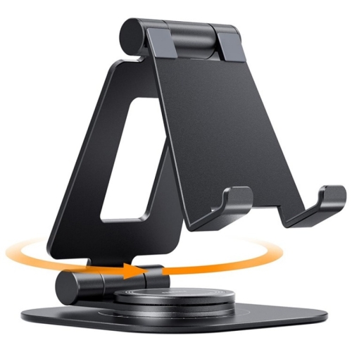 AS007-XS Adjustable Aluminum Alloy Desktop Phone Stand(Black)