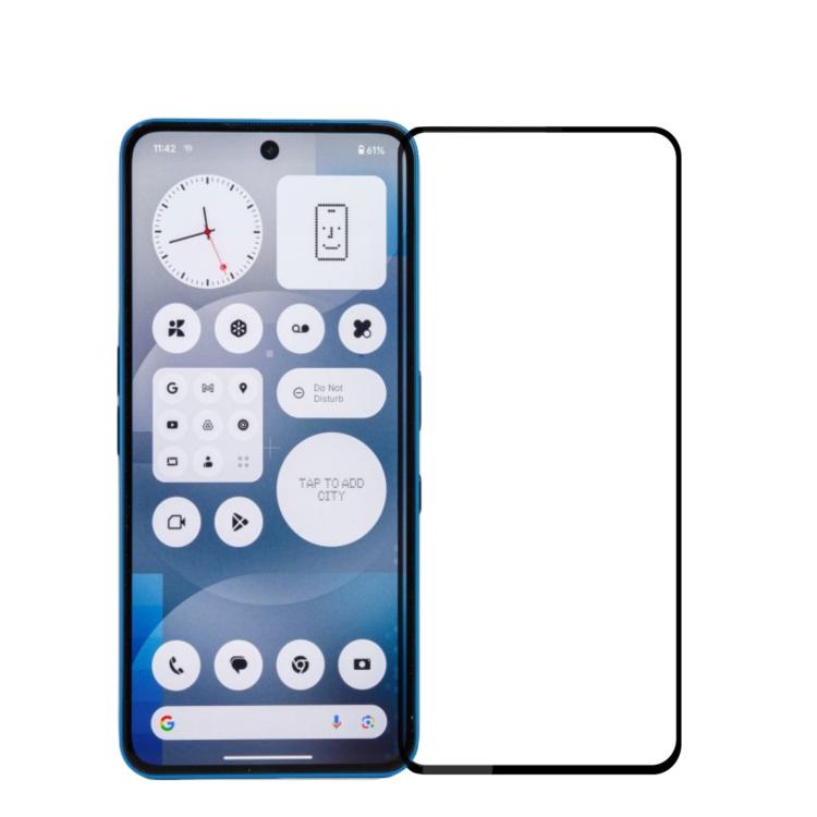 

For Nothing Phone 3a / 3a Pro MOFI 9H 2.5D Full Screen Tempered Glass Film(Black)