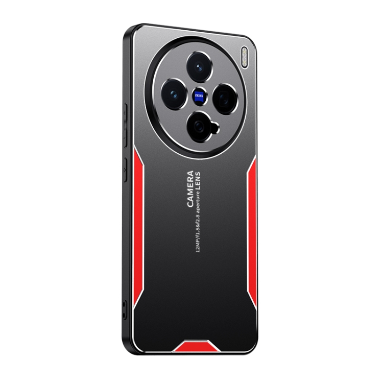 

For vivo X200 Pro mini Blade Series TPU Hybrid Metal Phone Case(Red)