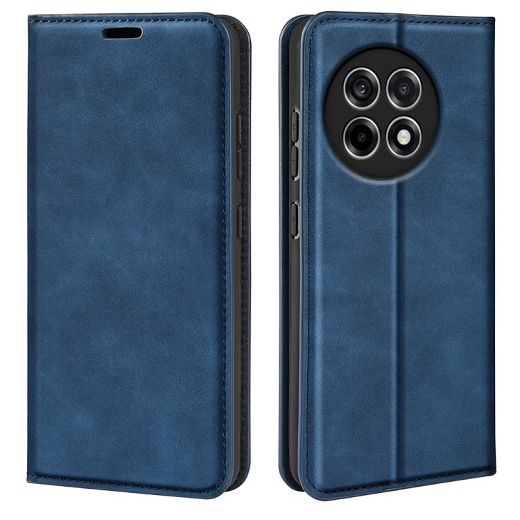 

For OnePlus Ace 5 Pro Retro-skin Magnetic Suction Leather Phone Case(Dark Blue)