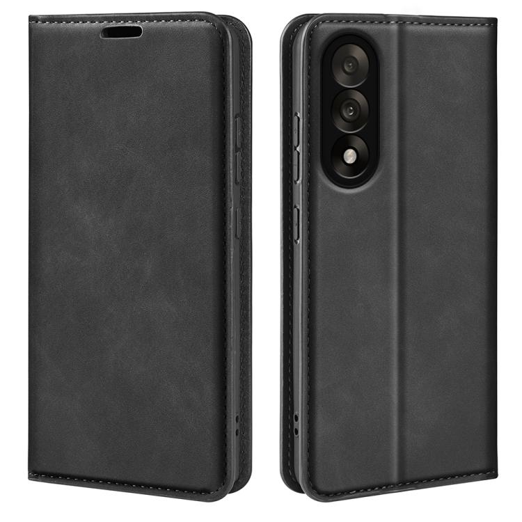 

For OnePlus Nord 5 Retro-skin Magnetic Suction Leather Phone Case(Black)