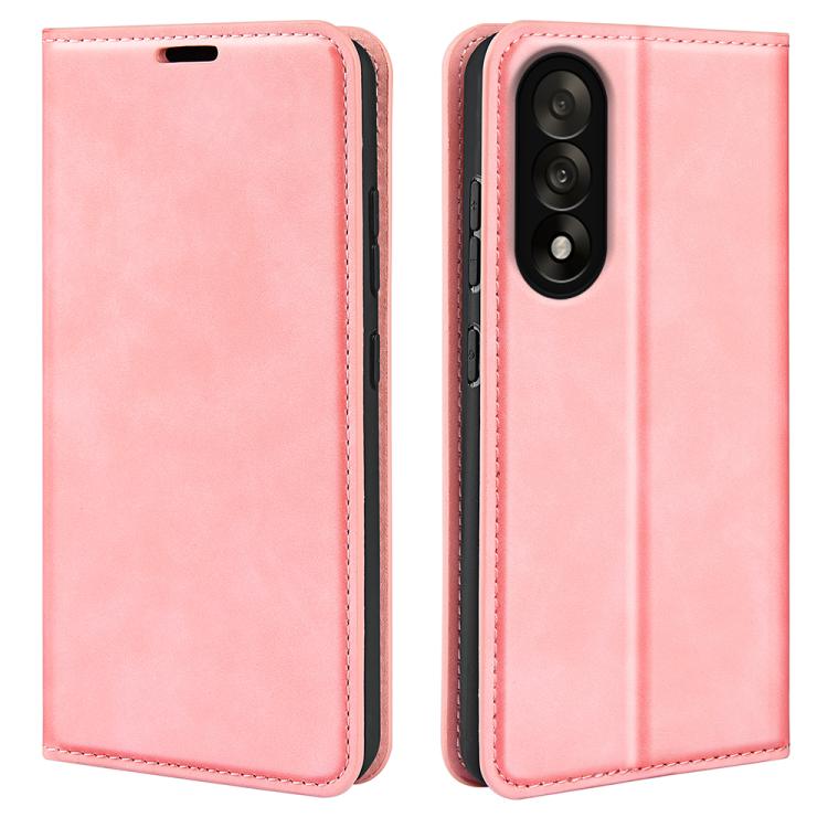 

For OnePlus Nord 5 Retro-skin Magnetic Suction Leather Phone Case(Pink)