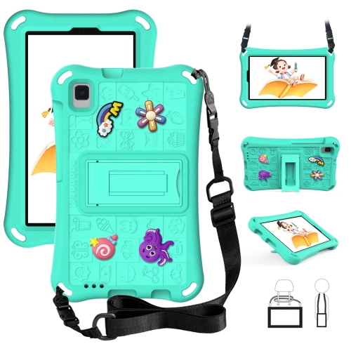 

For Samsung Galaxy Tab A9 8.7 2023 X115 Hi Baby EVA Full Body Tablet Case with Strap(Mint Green)