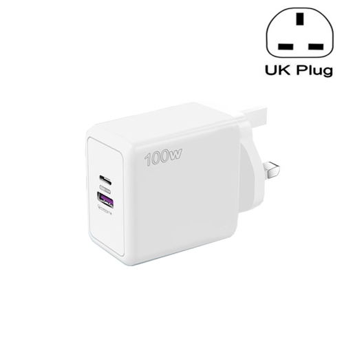 

USB 67W / PD 33W Super fast Charging Full Protocol Mobile Phone Charger, UK Plug(White)