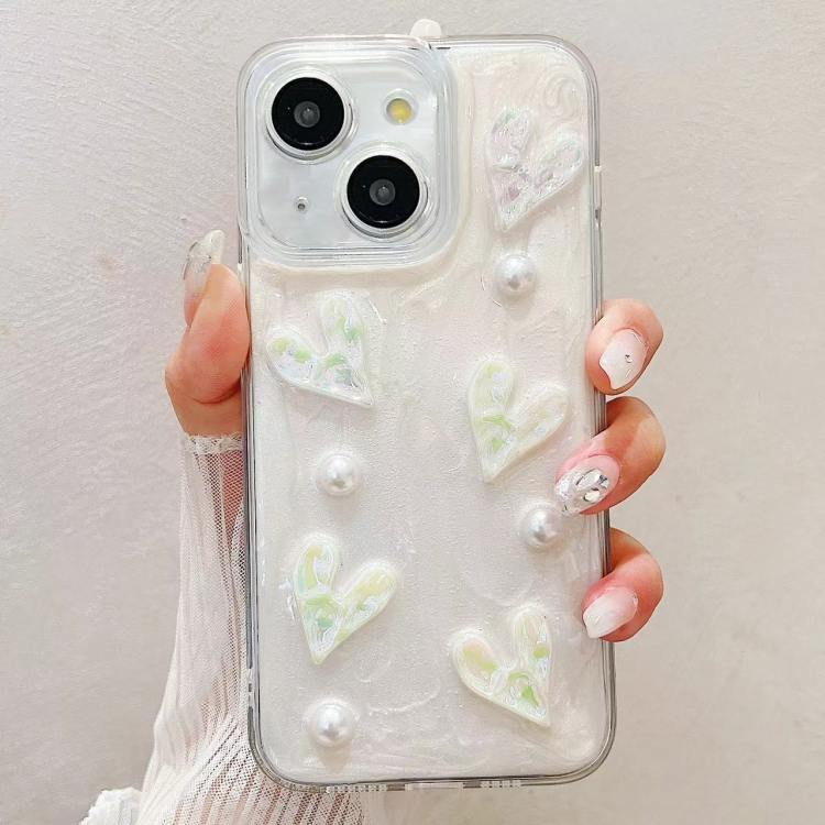 

For iPhone 14 Cream Gum Decoden TPU Phone Case(Love)