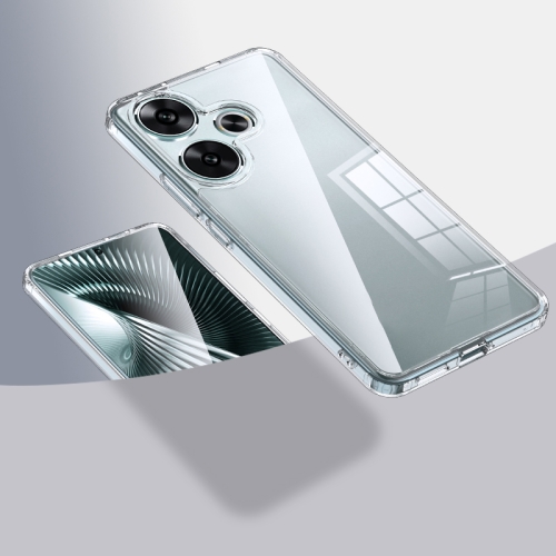 

For Xiaomi Redmi Turbo 3 Armor Clear TPU Hard PC Phone Case(Transparent)