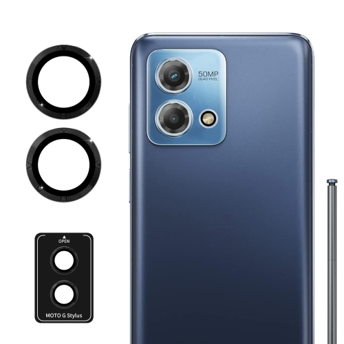 

For Motorola Moto G Stylus 5G 2023 ENKAY Hat-Prince 9H Rear Camera Lens Aluminium Alloy Tempered Glass Film(Black)