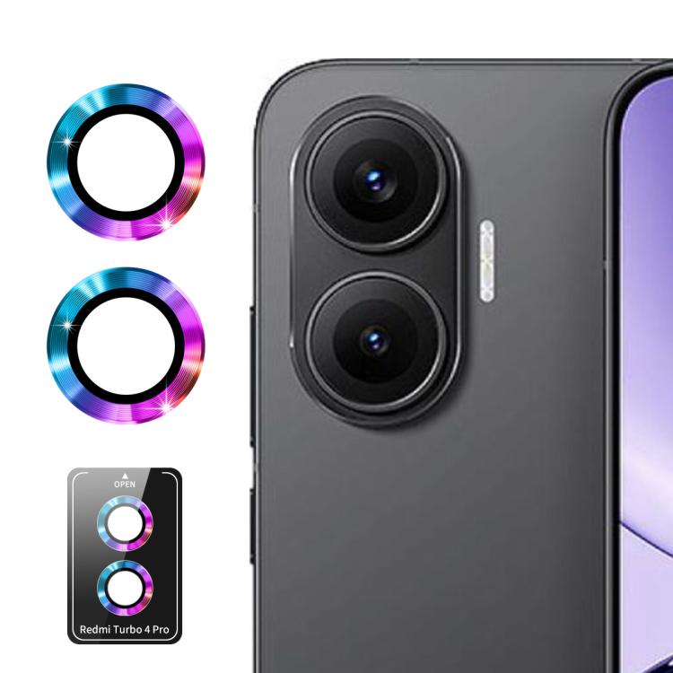 

For Redmi Turbo 4 Pro ENKAY Hat-Prince 9H Rear Camera Lens Aluminium Alloy Tempered Glass Film(Colorful)