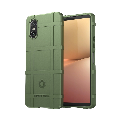 

For Sony Xperia 10 VI Full Coverage Shockproof TPU Phone Case(Army Green)