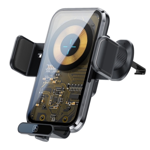 X11s 66W High Power Transparent Car Wireless Charger Phone Bracket(Titanium)