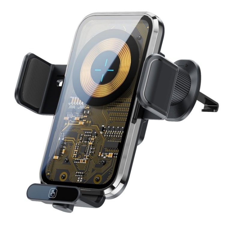 

X11s 66W High Power Transparent Car Wireless Charger Phone Bracket(Silver)