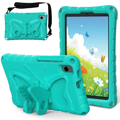 

For Samsung Galaxy Tab A7 Lite T220 Butterfly Bracket EVA Shockproof Tablet Case(Mint Green)