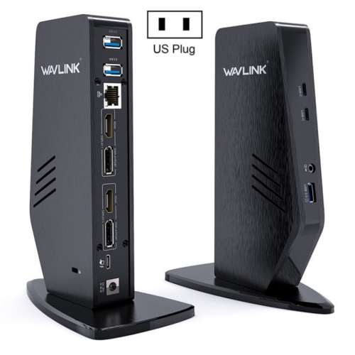 

WAVLINK UG69PD5 USB-C HD 60Hz Monitor Adapter Dual 4K Display Docking Station, Plug:US Plug