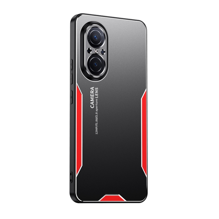 

For Honor 50 SE Blade Series TPU Hybrid Metal Phone Case(Red)