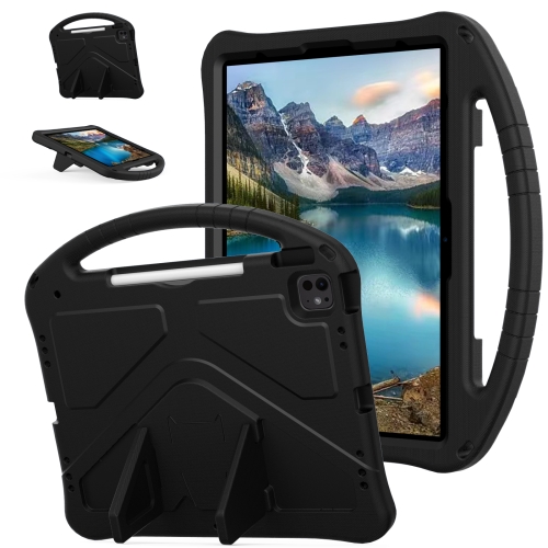 

For iPad Pro 13 2024 EVA Shockproof Tablet Case with Holder(Black)