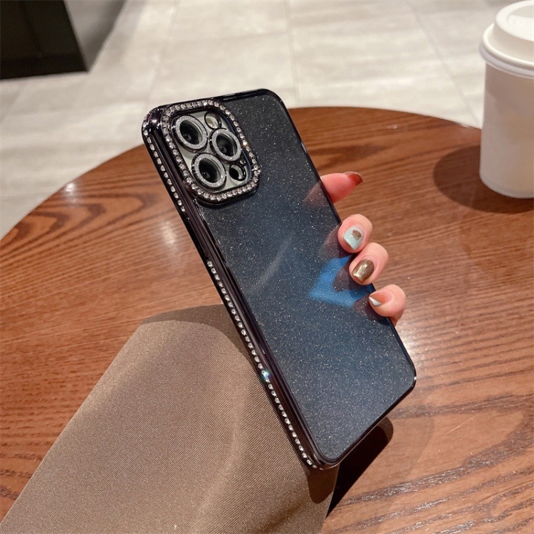 

For iPhone 16 Pro Diamond Glitter TPU Phone Case(Black)