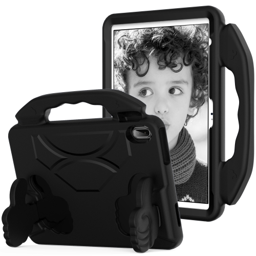 

For iPad Air 11 2024 Children EVA Shockproof Tablet Case with Thumb Bracket(Black)