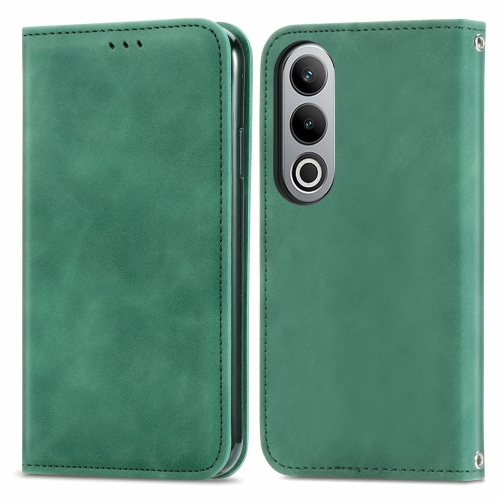 

For OnePlus Nord CE4 Retro Skin Feel Magnetic Flip Leather Phone Case(Green)