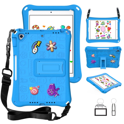 

For iPad 10.2 2019 / 2020 / 2021 Hi Baby EVA Full Body Tablet Case with Strap(Sky Blue)