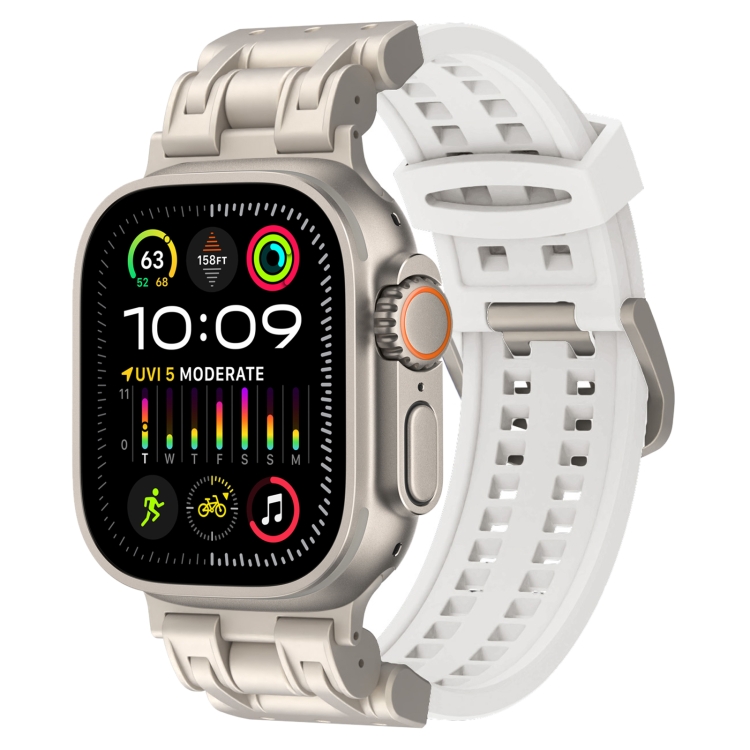 Apple Watch Ultra 2 49mm メカ ツークロー シリコンウォッチバンド 