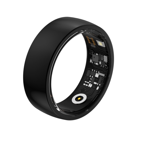 

R09M SIZE 18 Smart Ring, Support Health Monitoring / Care For Families(Black)