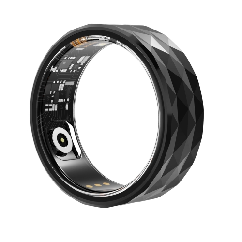 

R12M SIZE 22 Smart Ring, Support Health Monitoring / Multiple Exercise Modes(Black)