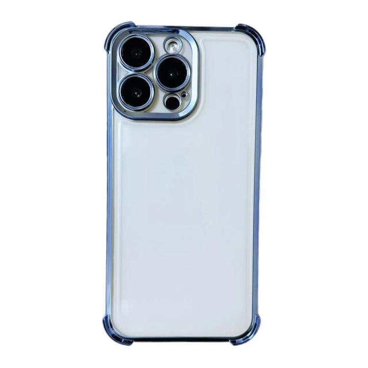 

For iPhone 13 Pro Electrpolated Space Four-corner Shockproof TPU Phone Case(Blue)
