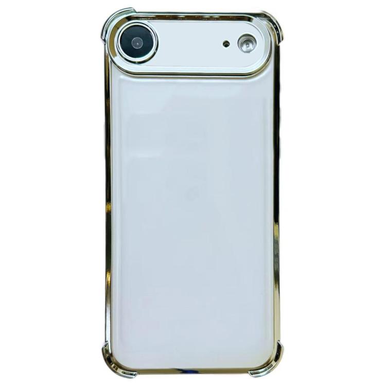 For iPhone Air Electrpolated Space Four-corner Shockproof TPU Phone Case(Silver)