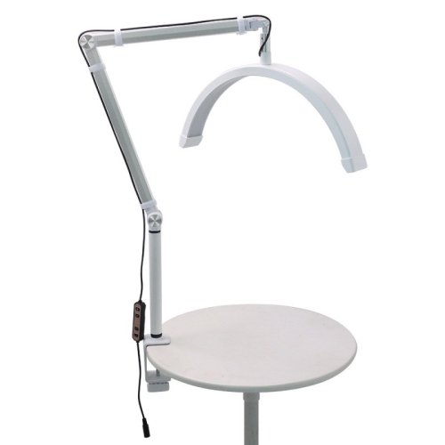 

HD-M3X Pro 16 inch Adjustable Brightness Nail Desk Half Moon Light Eyelash Tech Lamp, Plug:US Plug(White)
