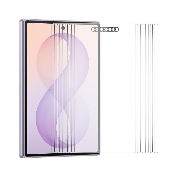 For Galaxy Z Fold8 5G Outer Screen 10pcs ENKAY 9H Big Arc Edge High Aluminum-silicon Tempered Glass Film