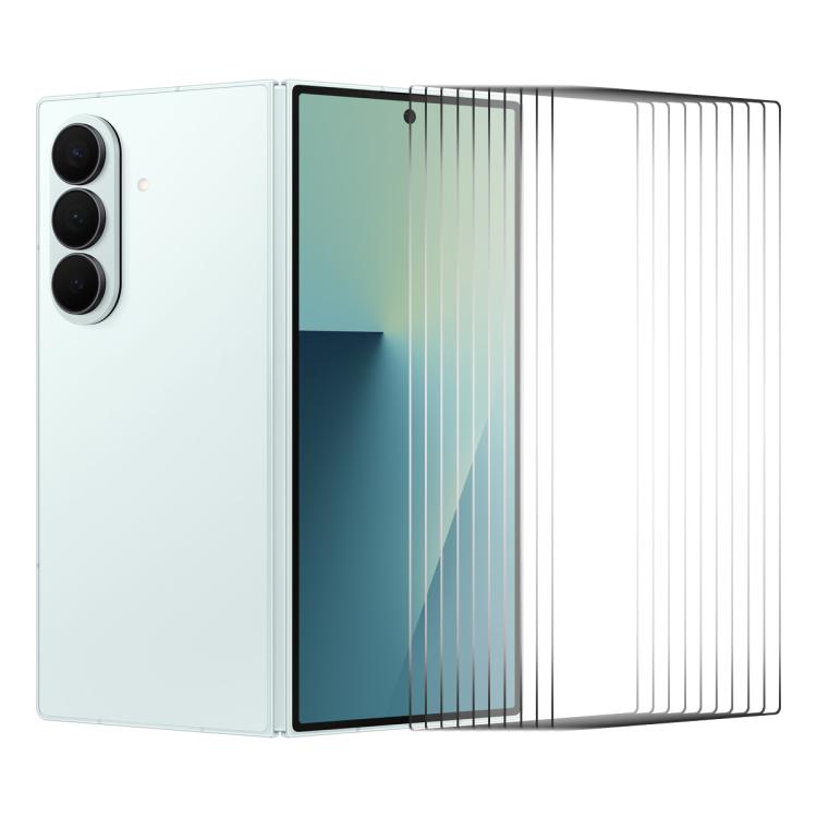 For Galaxy Z Fold8 Ultra 5G Outer Screen 10pcs ENKAY 9H Big Arc Edge High Aluminum-silicon Tempered Glass Film