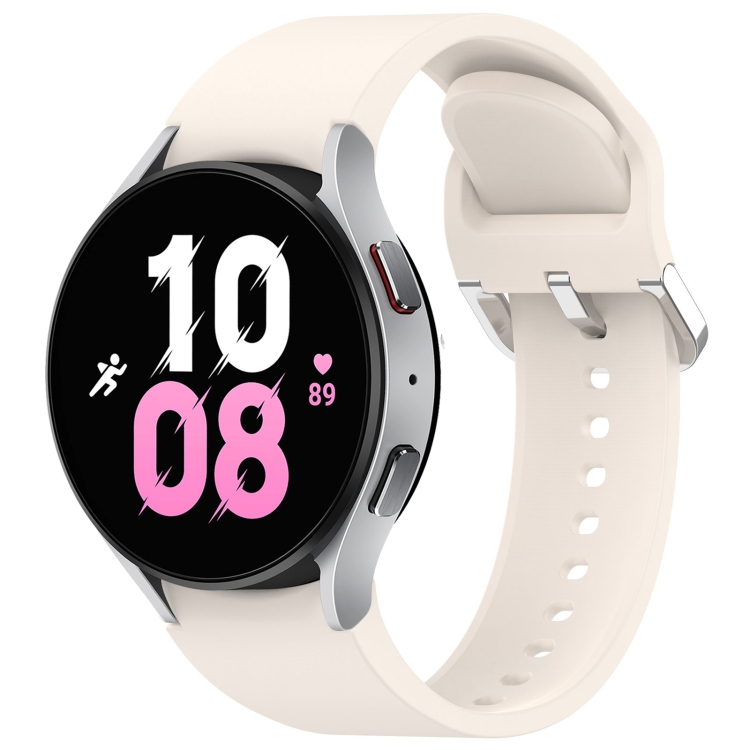 Samsung Galaxy Watch 5 44mm ソリッドカラー シルバーバックル 