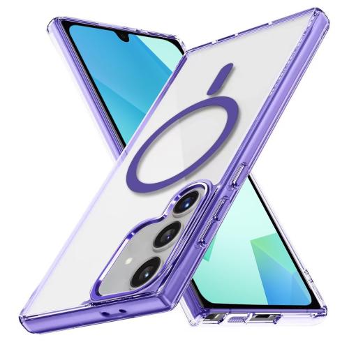 

For Samsung Galaxy A16 5G Ice Color Magnetic Series TPU Hybrid Acrylic Magsafe Phone Case(Purple)