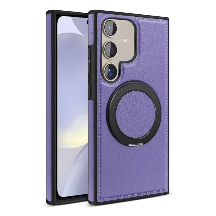 

For Samsung Galaxy S24+ 5G Yashi 360 Degree Rotating MagSafe Bracket Phone Case(Purple)