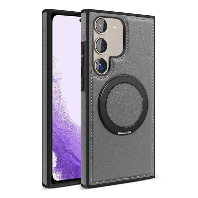 

For Samsung Galaxy S22 5G Yashi 360 Degree Rotating MagSafe Bracket Phone Case(Gray)