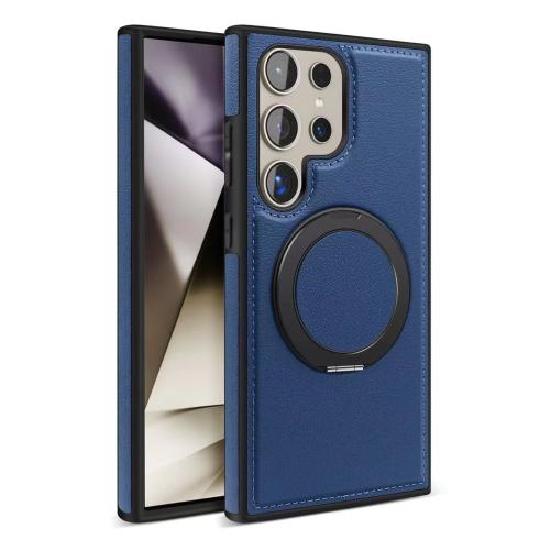 

For Samsung Galaxy S25+ 5G Yashi 360 Degree Rotating MagSafe Bracket Phone Case(Blue)