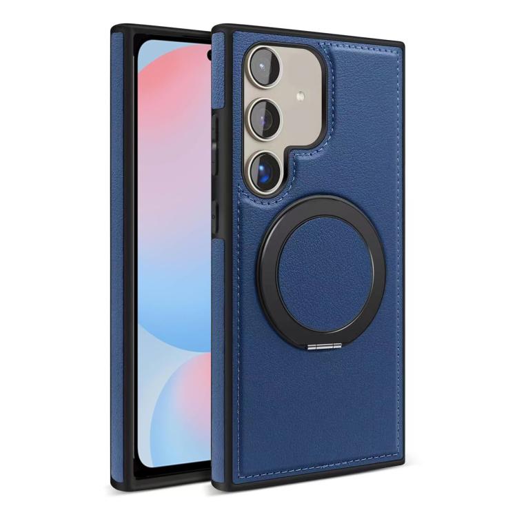 

For Samsung Galaxy S24 FE 5G Yashi 360 Degree Rotating MagSafe Bracket Phone Case(Blue)