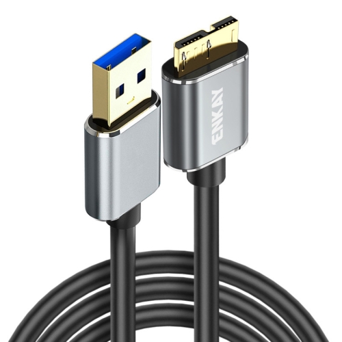 

ENKAY USB 3.0 A to USB 3.0 Micro B 5Gbps Data Camera Hard Drive Cable, Length:0.5m