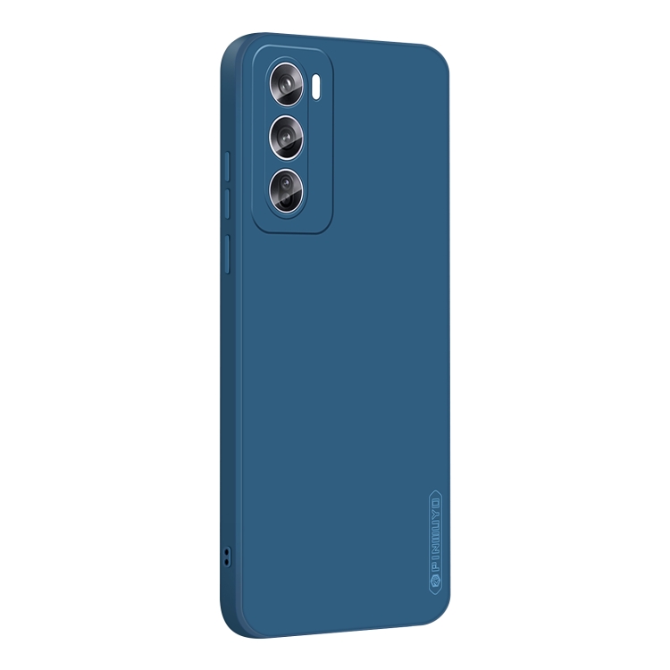 

For OPPO Reno12 Global PINWUYO Sense Series Liquid Silicone TPU Phone Case(Blue)