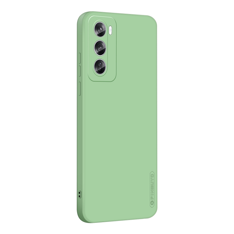 

For OPPO Reno12 Global PINWUYO Sense Series Liquid Silicone TPU Phone Case(Green)