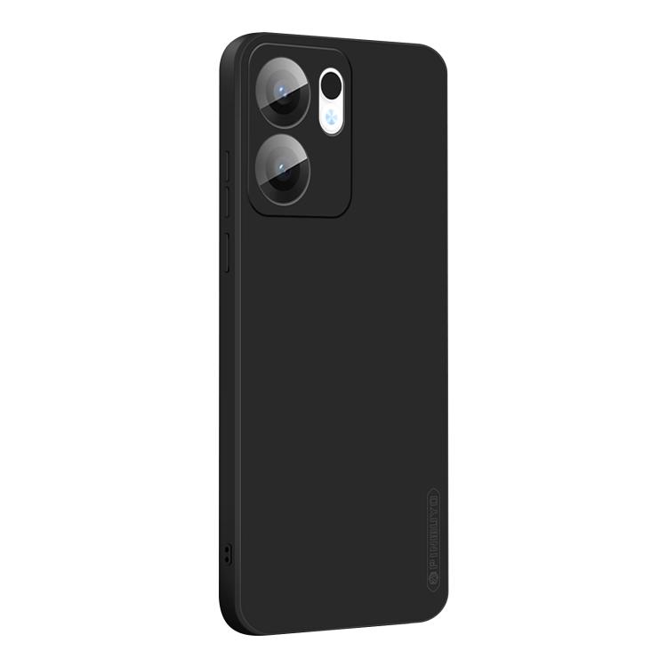 

For OPPO Reno13 F 4G / 5G PINWUYO Sense Series Liquid Silicone TPU Phone Case(Black)