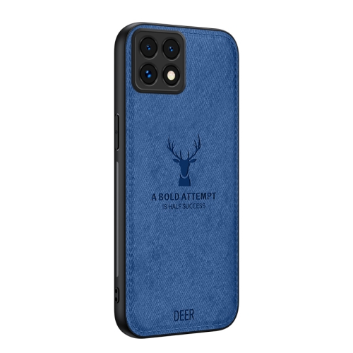 

For Xiaomi 14T Pro Deer Head Cloth Skin All-inclusive Phone Case(Blue)