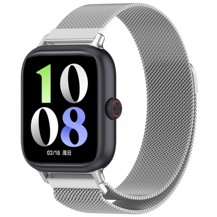 

For vivo iQOO Watch GT Milan Magnetic Stainless Steel Watch Band(Silver)