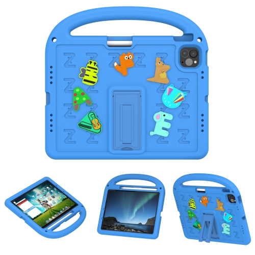 

For iPad Air 11 2024 Cartoon Sparrow EVA Shockproof Tablet Case(Blue)