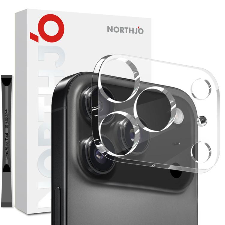 

For iPhone 17 Pro NORTHJO Camera Lens Protector 3D HD Tempered Glass Film(Clear)